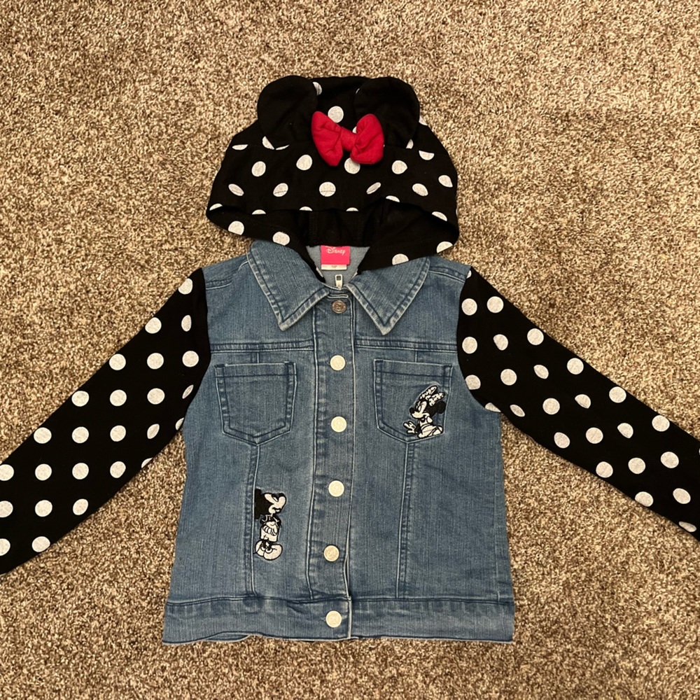 Disney Minnie Mouse Denim Hooded Jacket